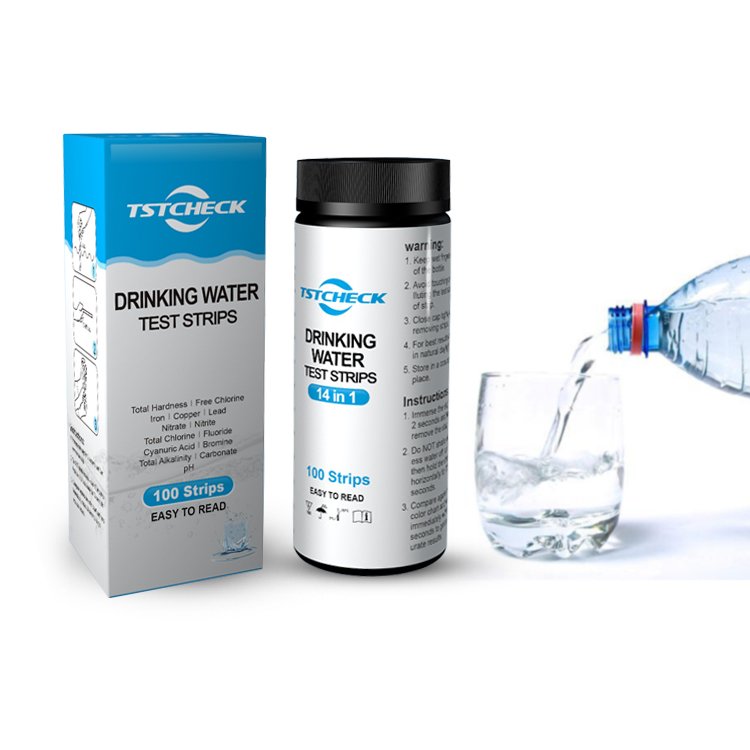 14-in-1 Water Test Kit by NovoBlue - Tester Strips for Drinking Water, Well, Aquarium, Pool, Hot Tub, Spa