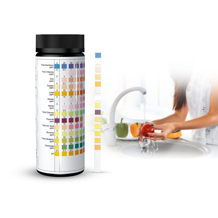 14-in-1 Water Test Kit by NovoBlue - Tester Strips for Drinking Water, Well, Aquarium, Pool, Hot Tub, Spa