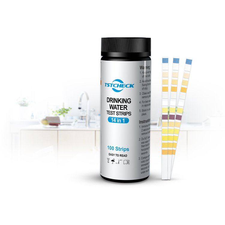 14-in-1 Water Test Kit by NovoBlue - Tester Strips for Drinking Water, Well, Aquarium, Pool, Hot Tub, Spa