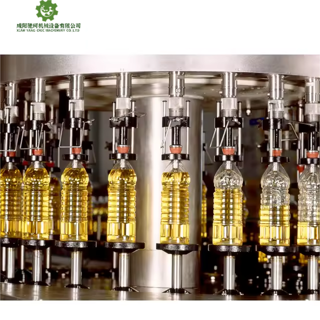 Automatic Sunflower Seed Press Oil Rinsing Filling Capping Production Line Processing Equipment Olive Oil Machine