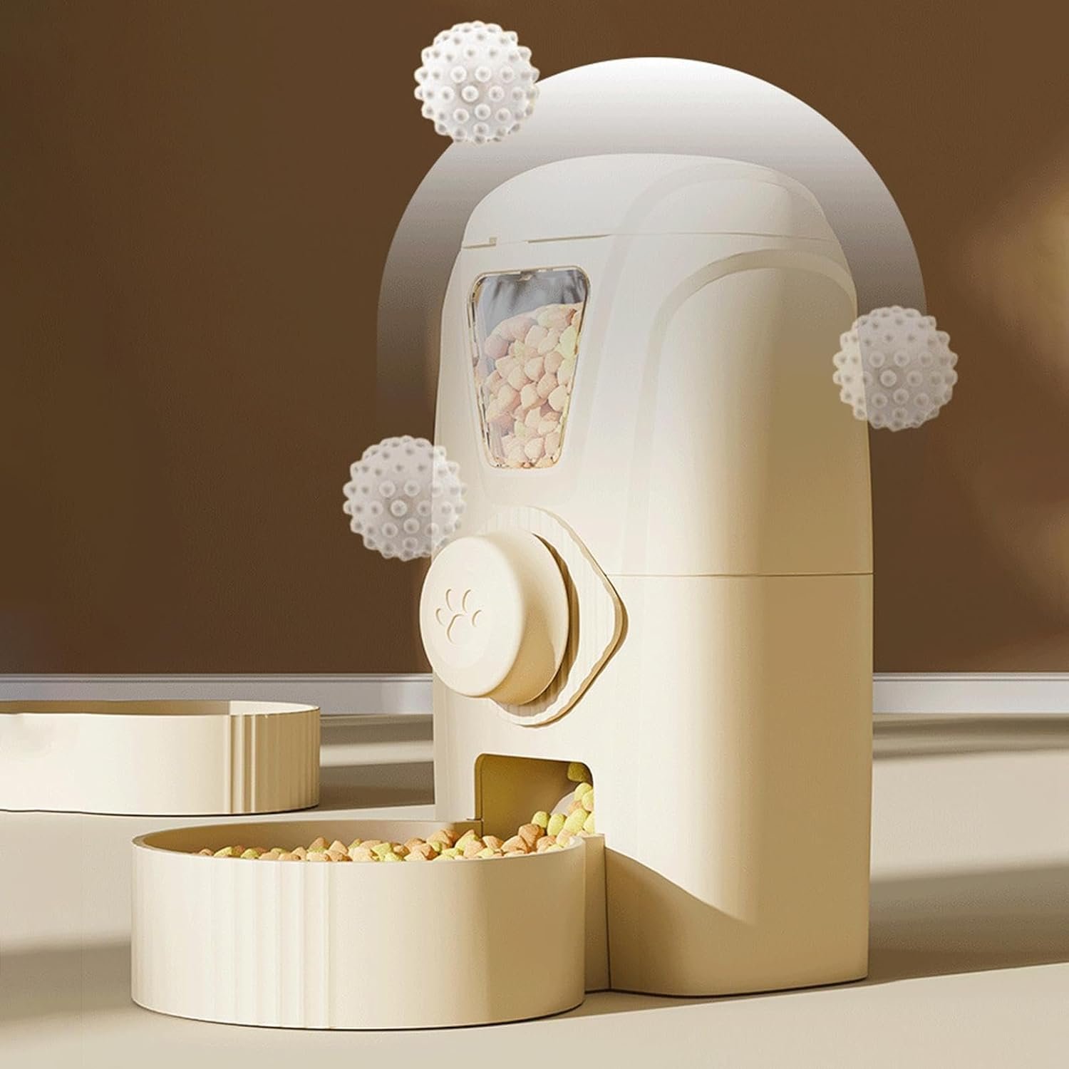 Cat bowl and dog food bowl automatic water dispenser hanging overturned dog drinking bowl