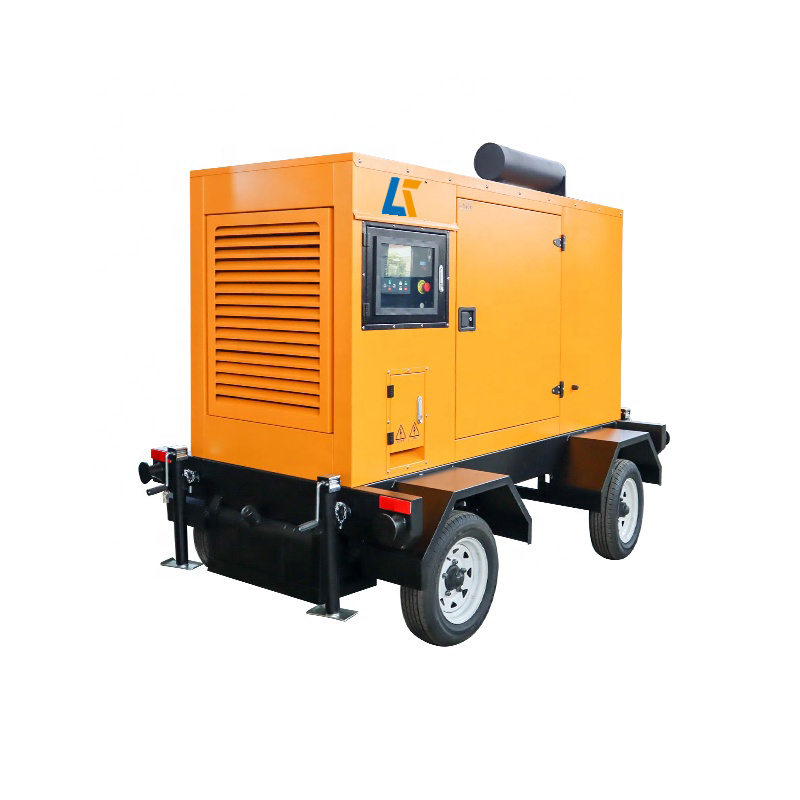 Yuchai Mobile Diesel Generator With Trailer Silent Box Rainproof Portable Emergency Power Supply