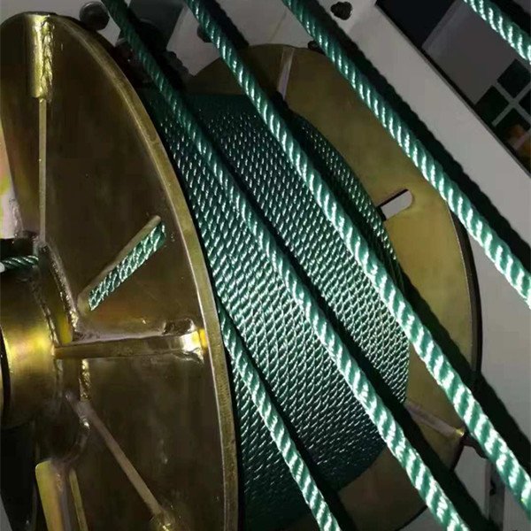 High quality high output Twisted PP PE Plastic rope braiding machine 3-strand cord making machine