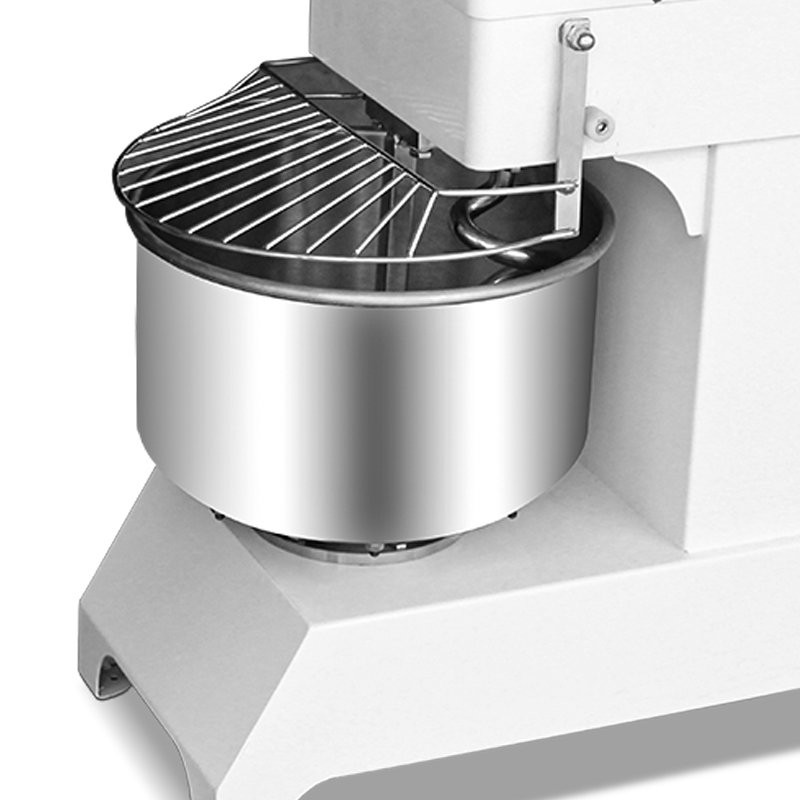 Quite Noise Automatic Single Phase For Commercial Bakery With Safety Cover Big Stand Spiral 50kg Dough Mixer Italian