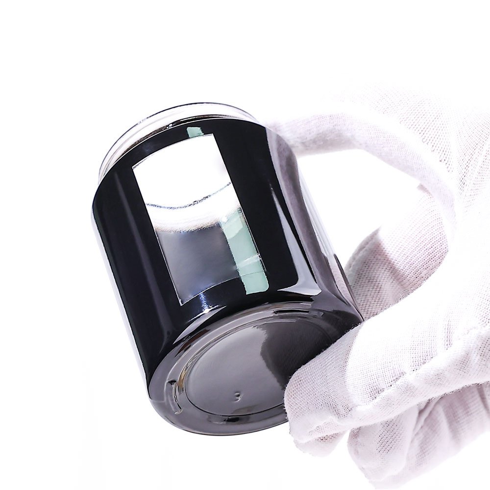 Wholesale In Stock 5g 15g 30g 50g 100g 250g 500g 1000g UV dark violet glass cream food storage food grade glass jars with window