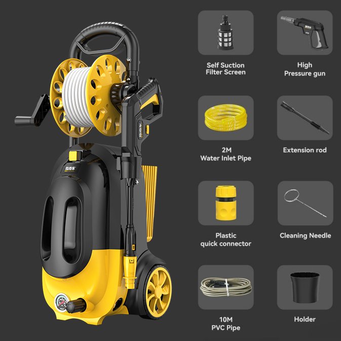 Manufacturer Sales Car Washer Electric High Pressure Cleaner 2000w 150bar Pressure Washer For Car Cleaning
