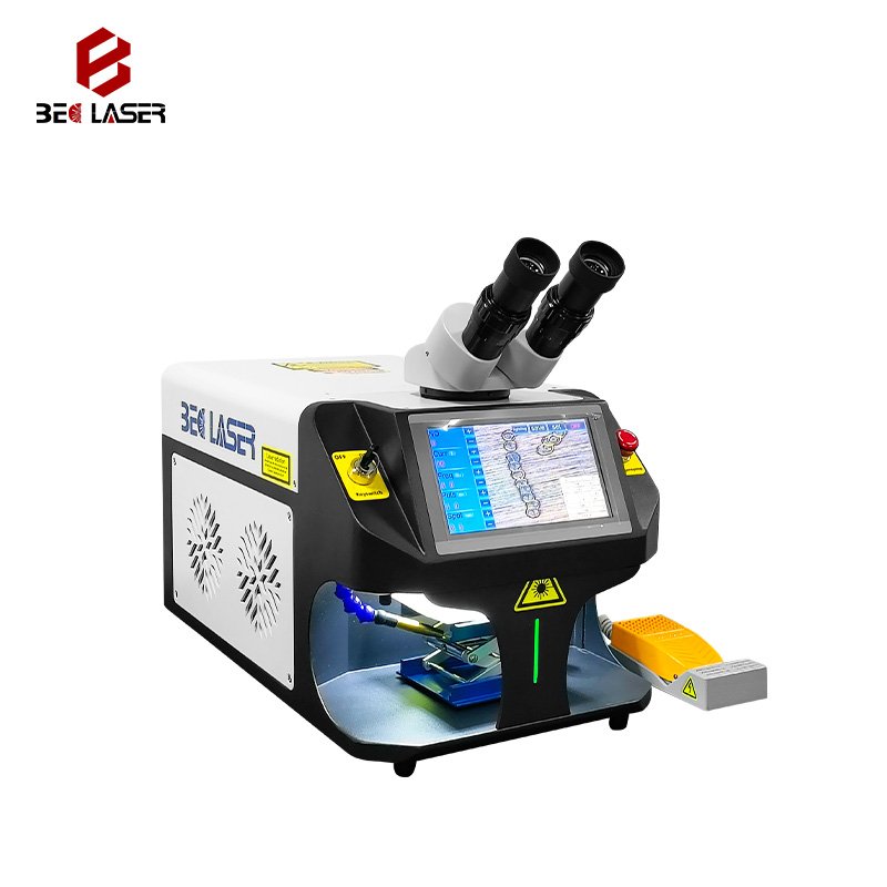 Mini jewelry soldering machine laser welding machine with CCD monitor microscope for rings necklaces bracelets welding repair
