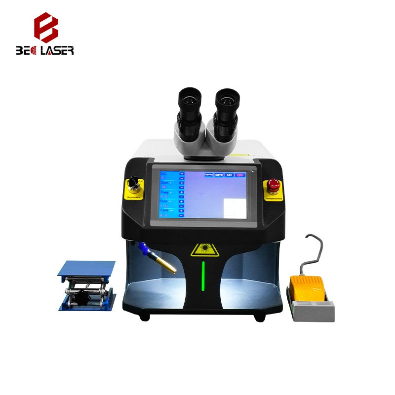 Mini jewelry soldering machine laser welding machine with CCD monitor microscope for rings necklaces bracelets welding repair