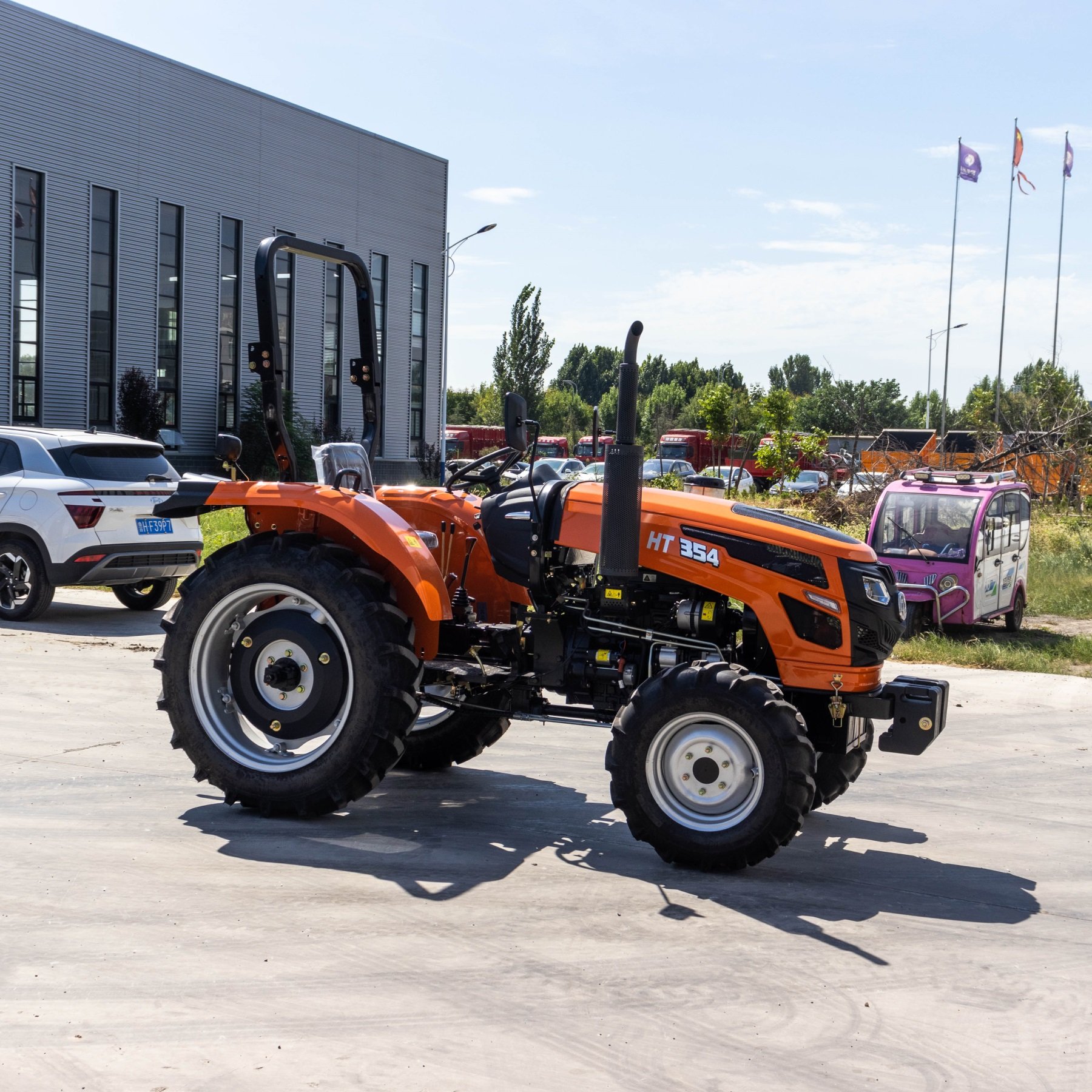 arm tractor with 4x4 wheels with attachments for sale