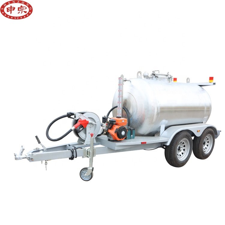 Oil Tanker Diesel Fuel Transport Water Tank Trailer