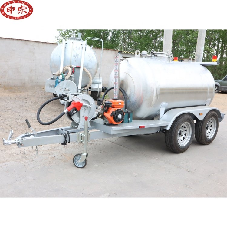 Oil Tanker Diesel Fuel Transport Water Tank Trailer