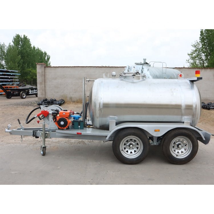 Oil Tanker Diesel Fuel Transport Water Tank Trailer