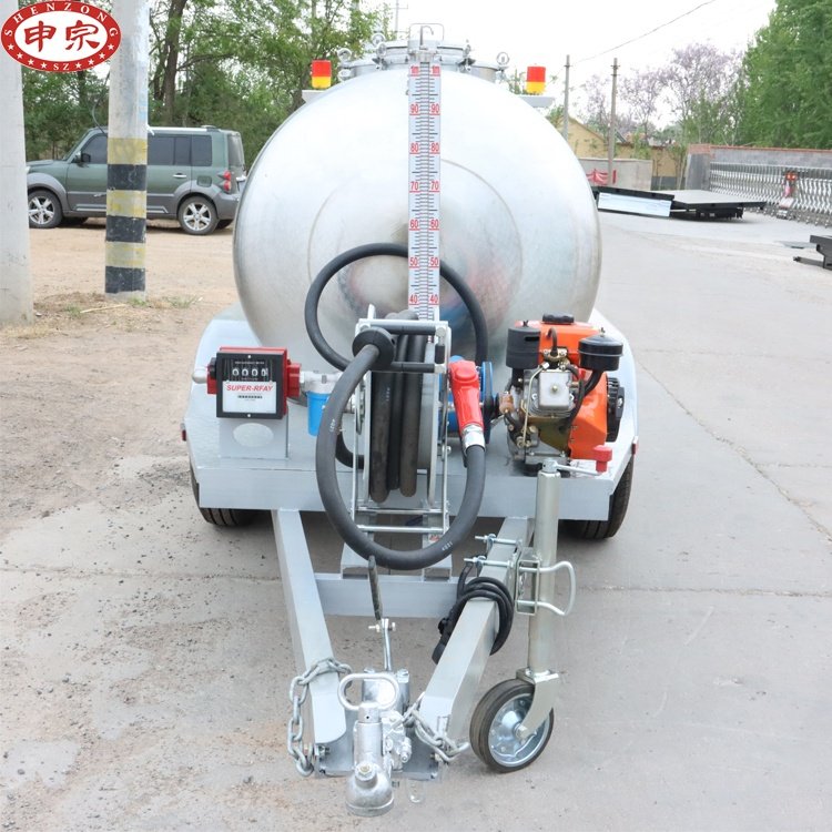 Oil Tanker Diesel Fuel Transport Water Tank Trailer