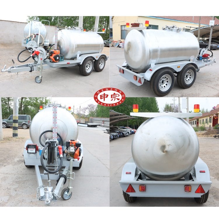 Oil Tanker Diesel Fuel Transport Water Tank Trailer