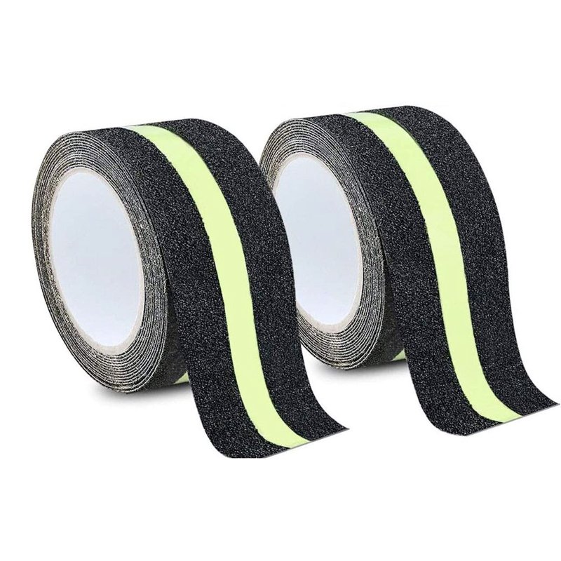 Glow-In-The-Dark Safety Anti Slip Grip Tape Reduces The Risk Of Slipping On Indoor Or Outdoor Stairs And Other Slippery Surfaces