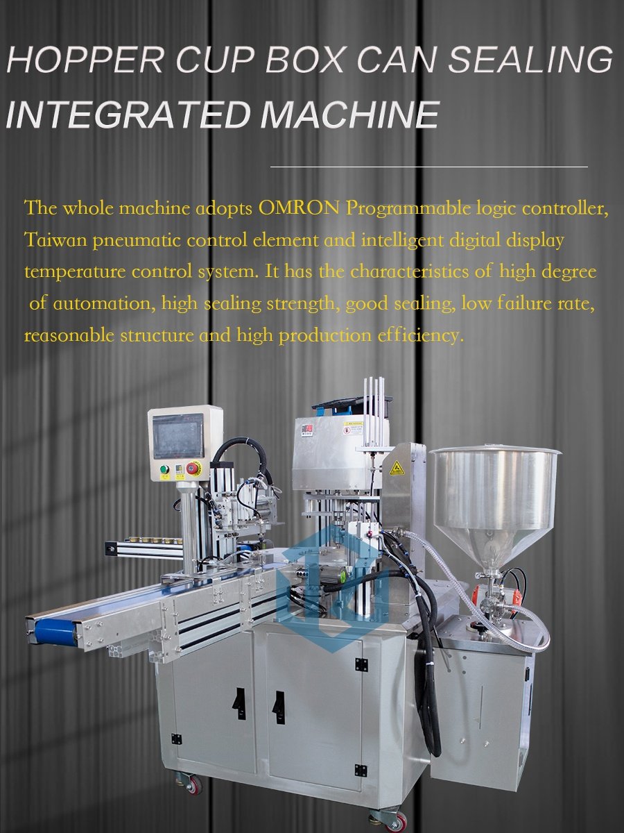 Automatic Pneumatic Multi Head Filling Machine with mixing tank and feeding hooper suitable to fill high viscosity paste food