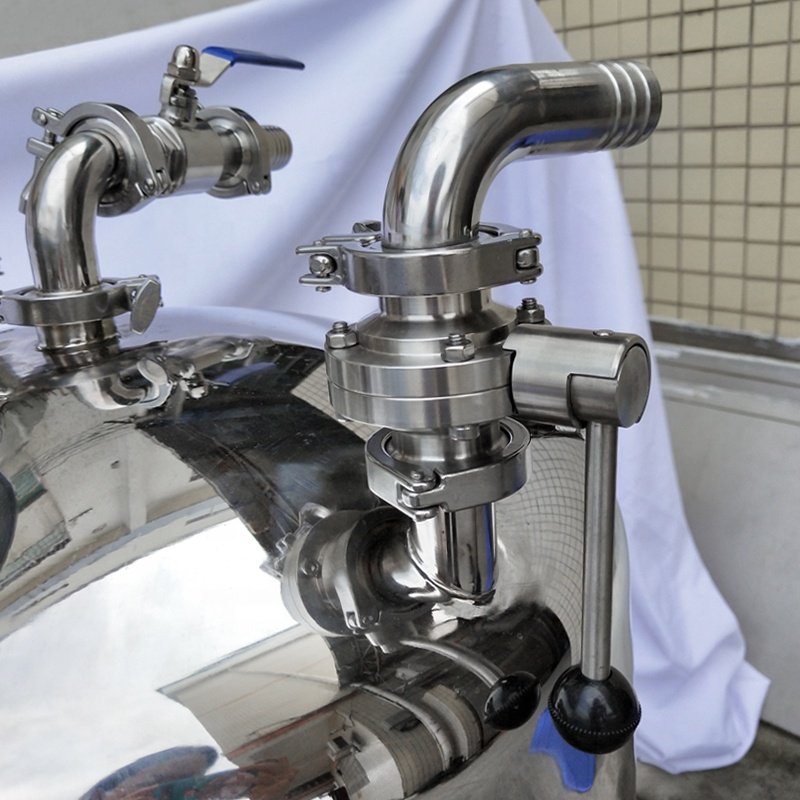 LIENM Mixing Tank Mixer Machines Double Jacketed Stirrer Stainless Steel Perfume Shampoo Mixing Storages Tank