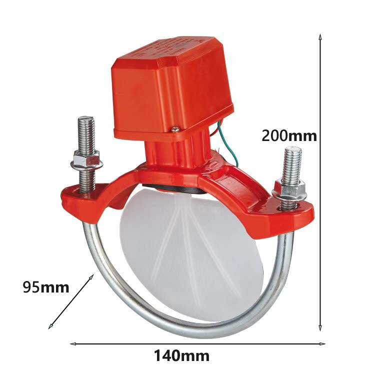 CA Fire Water Flow Indicator Saddle Type Fire Protection Water Flow Switch