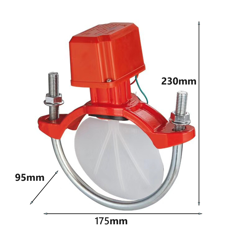 CA Fire Water Flow Indicator Saddle Type Fire Protection Water Flow Switch