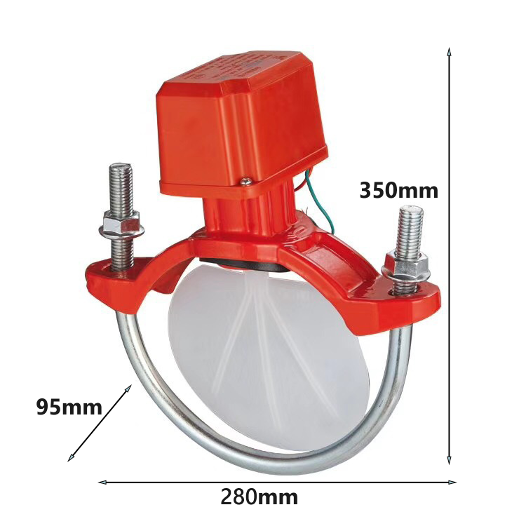 CA Fire Water Flow Indicator Saddle Type Fire Protection Water Flow Switch