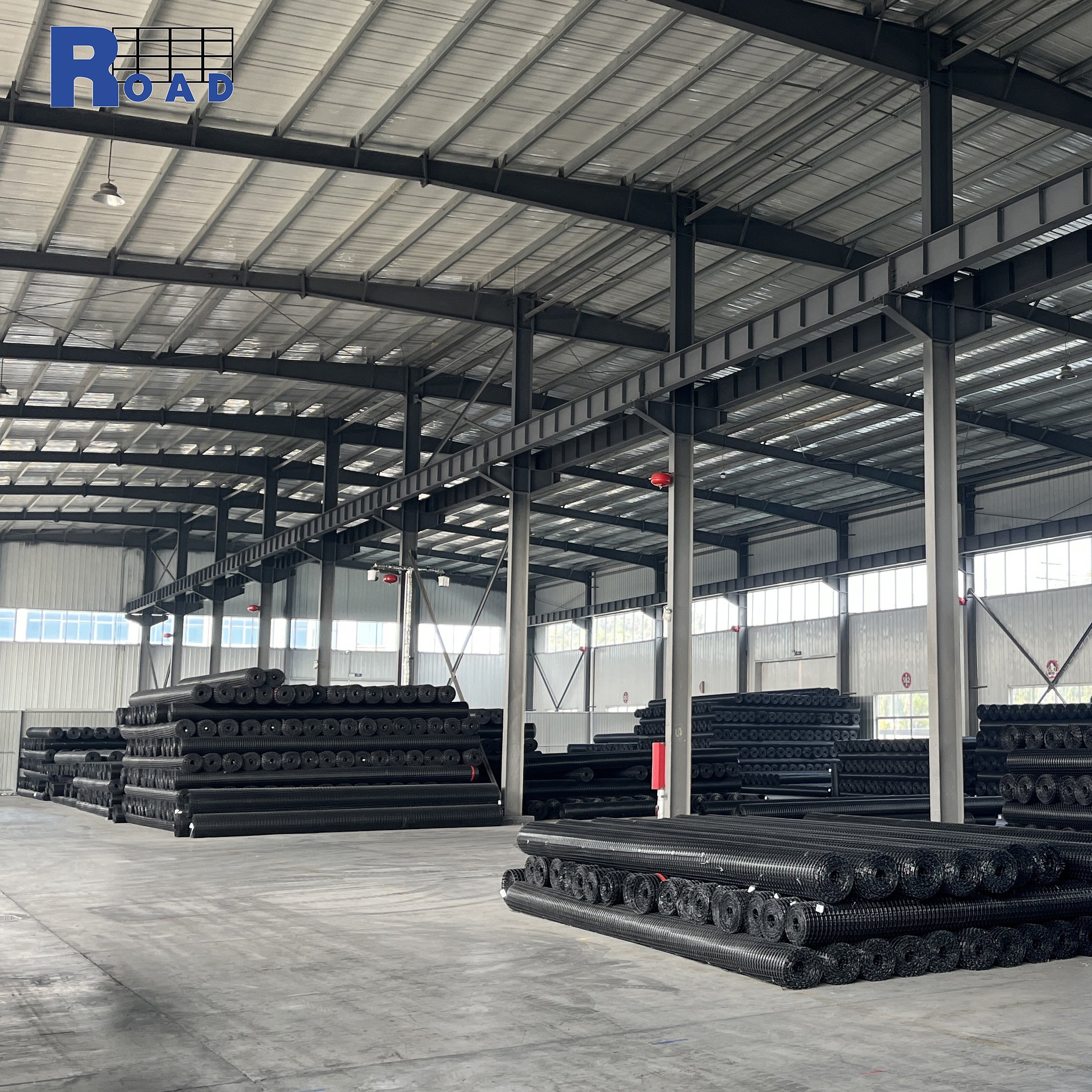 high strength uniaxial plastic geogrid for slope protecting project retaing wall reinforcement