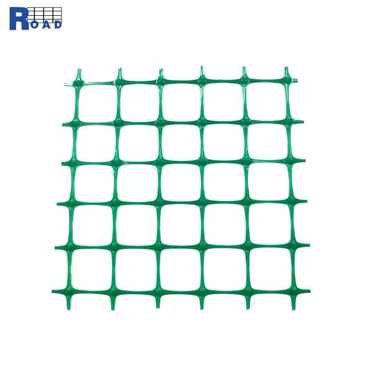 high strength uniaxial plastic geogrid for slope protecting project retaing wall reinforcement