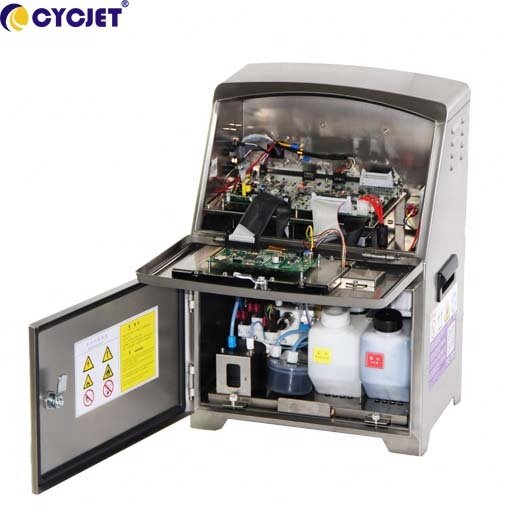 Automatic Continuous Direct Ink Jet Box Printer For Round Bottle Plastic Water Bottle Printing Machine