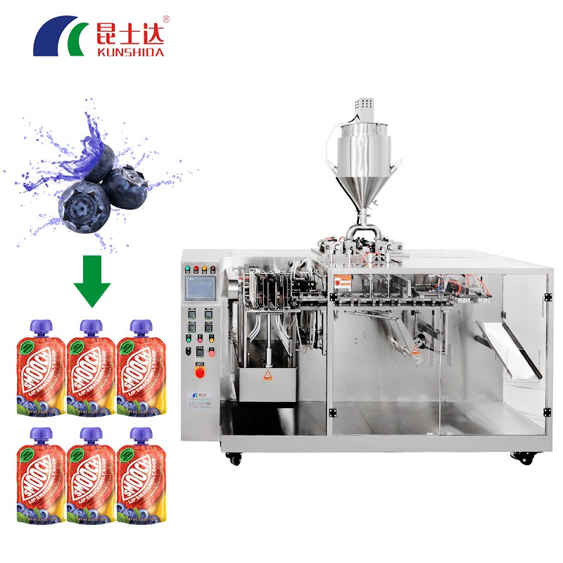 filling 500ml liquid spout pouch OEM Multi-Function bag juice Packaging machine drink 50ml spout pouch bag filling machine