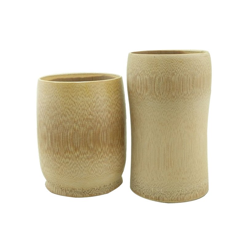 Estick Friendly Custom Logo Water Coffee Tea Natural Tea Drinking Reusable Tube Fiber Bamboo Coffee Cup For Sake Coffee Tea