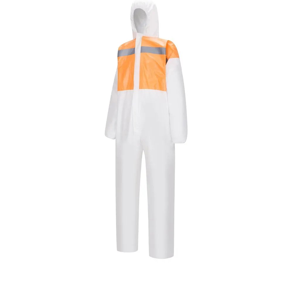 CE Certified High Visibility Reflective Tape SMS 5/6 Coverall Water-Proof Night Work Coveralls High-Vis Safety Clothing