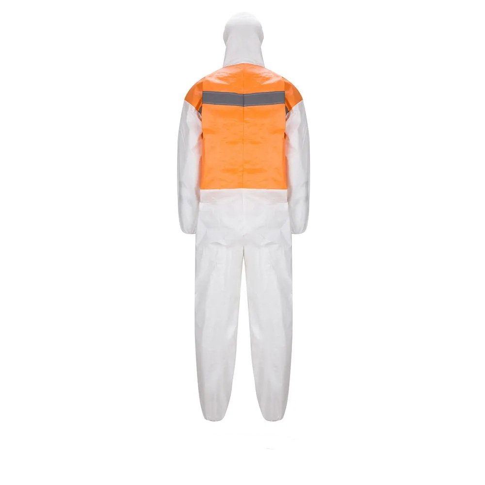 CE Certified High Visibility Reflective Tape SMS 5/6 Coverall Water-Proof Night Work Coveralls High-Vis Safety Clothing