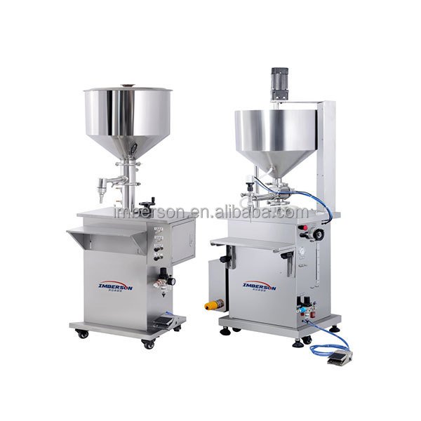Imberson Hand soap pneumatic bottling small capacity liquid soap filler production line paste filling machine semi automatic