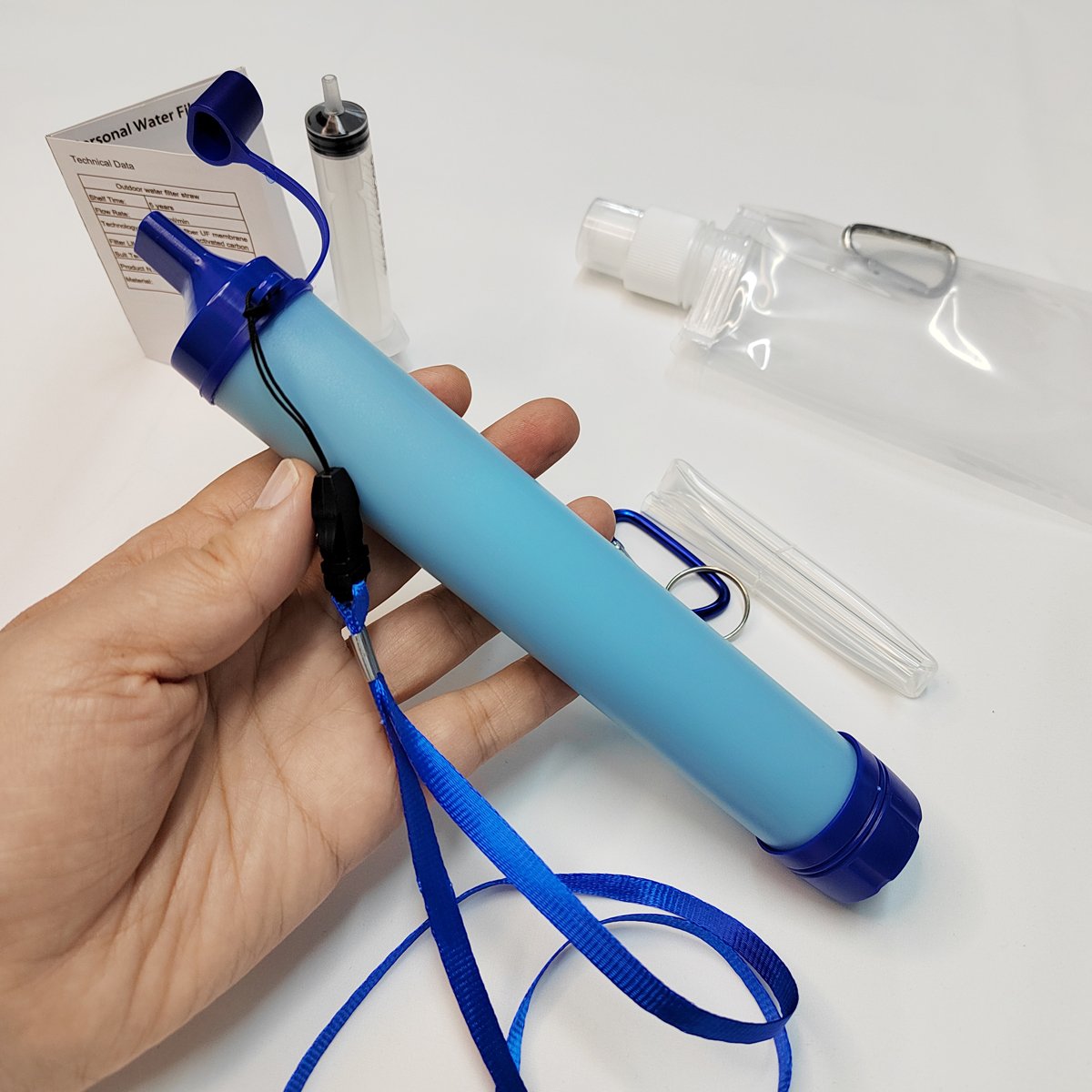 portable filters for water treatment 99.99% Water Filter Purification Emergency Gear Straw Camping Hiking filter water purifier
