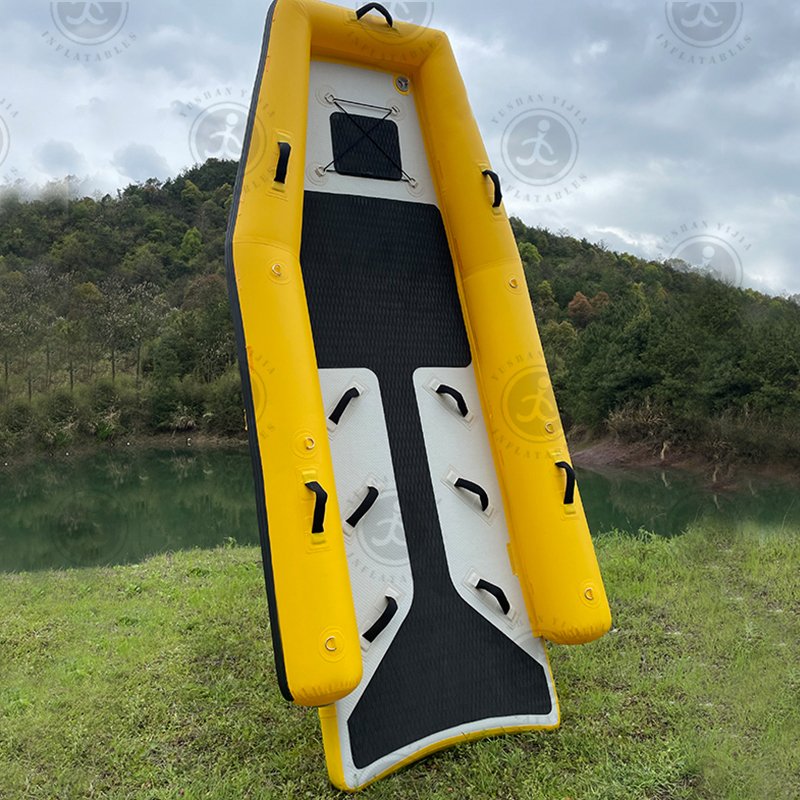 Inflatable Jetski Sled Rescue Yacht Emergency Safety Marine Pulling Casualties From The Water In Rescue Situations