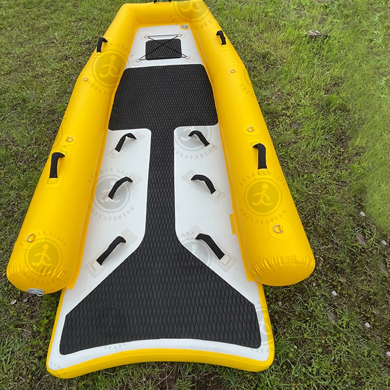 Inflatable Jetski Sled Rescue Yacht Emergency Safety Marine Pulling Casualties From The Water In Rescue Situations
