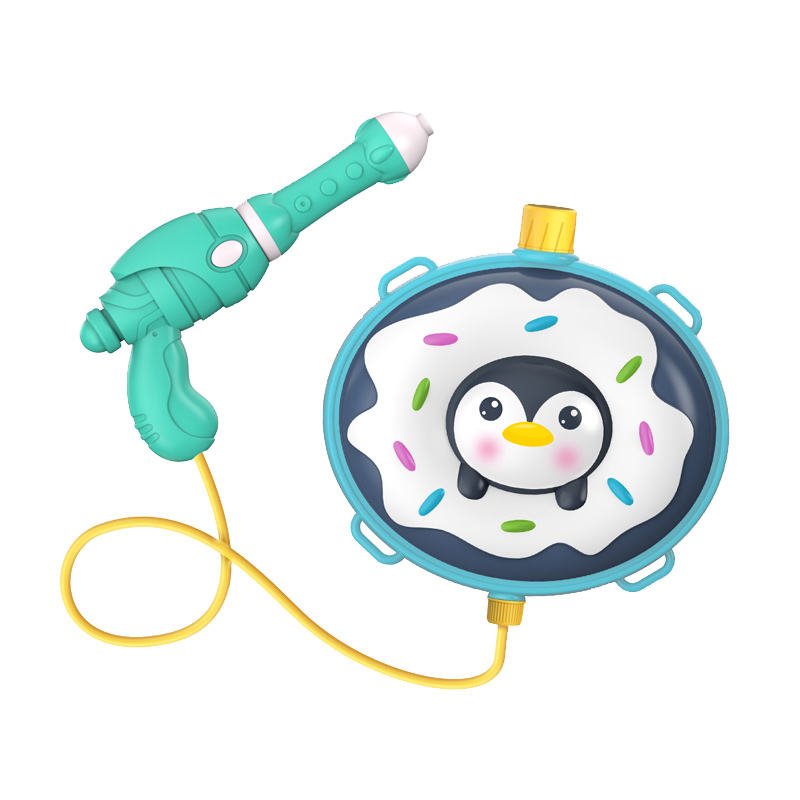 1200ml large capacity cute backpack water gun toy summer children pump water pistol water spray gun toy with backpack for kids