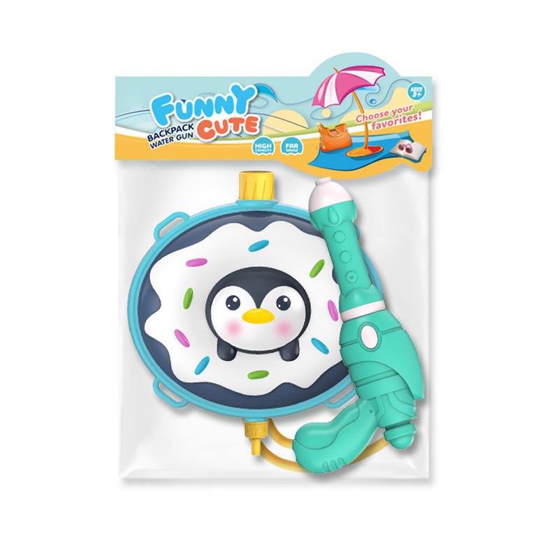 1200ml large capacity cute backpack water gun toy summer children pump water pistol water spray gun toy with backpack for kids