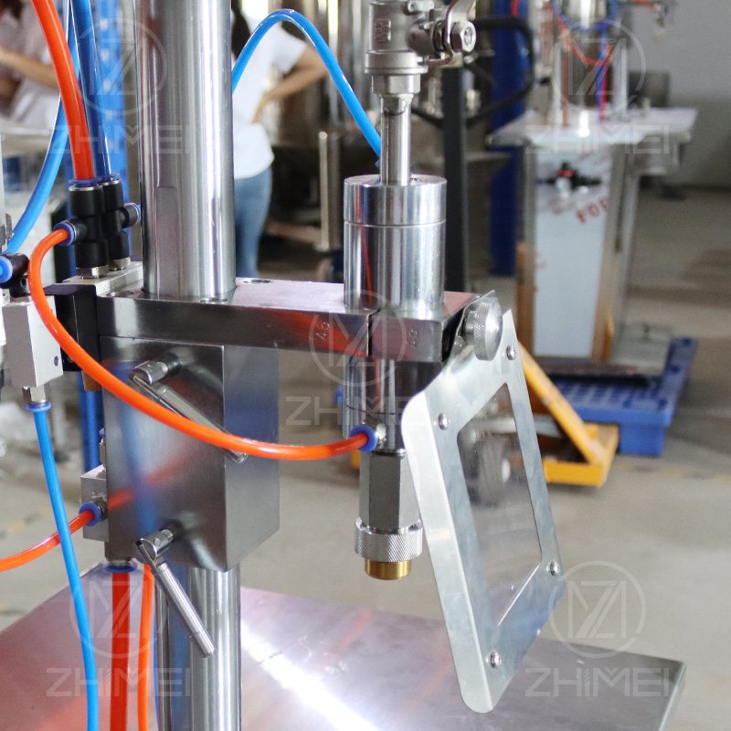 Factory Price Semi-automatic Spray Aerosol Filling Machine Personal Care for Cosmetics Industry