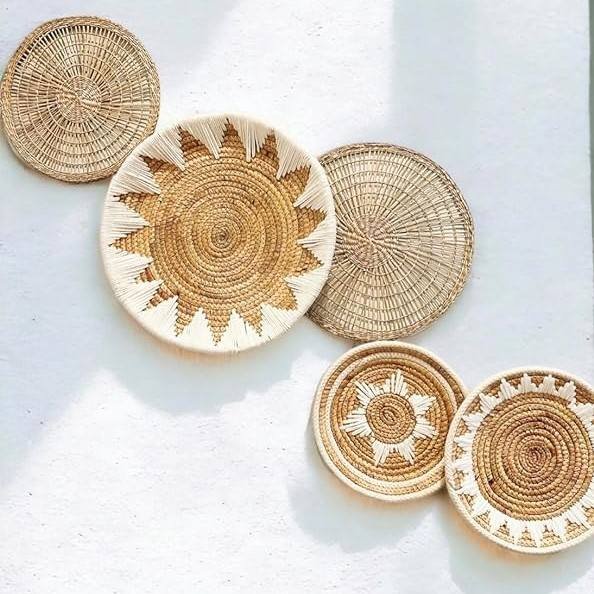 New arrival wholesalers Ghana style water hyacinth wall decor for living room 100% eco-friendly-made in Vietnam