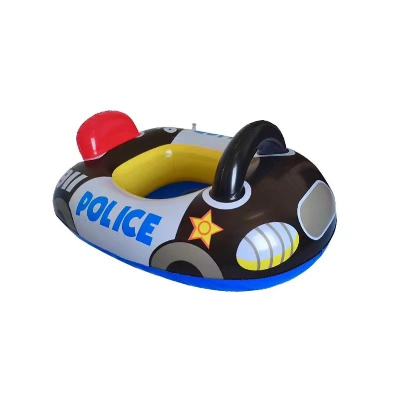 2024 Trend Products Thickened Car Horn Boat Infant Swimming Seat Ring Steering Wheel With Canopy Swimming Ring