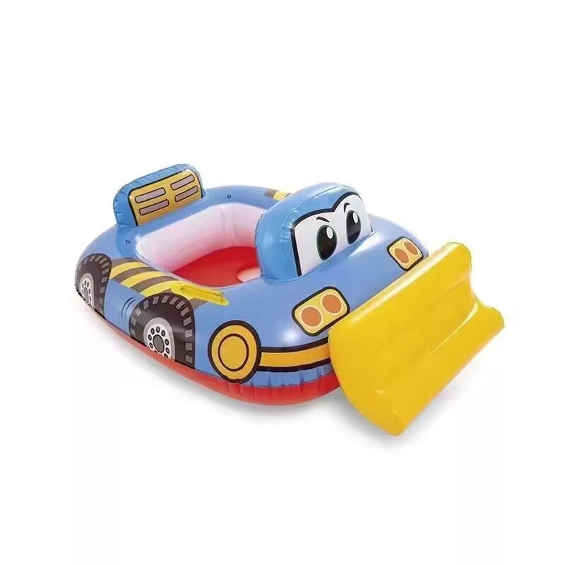 2024 Trend Products Thickened Car Horn Boat Infant Swimming Seat Ring Steering Wheel With Canopy Swimming Ring