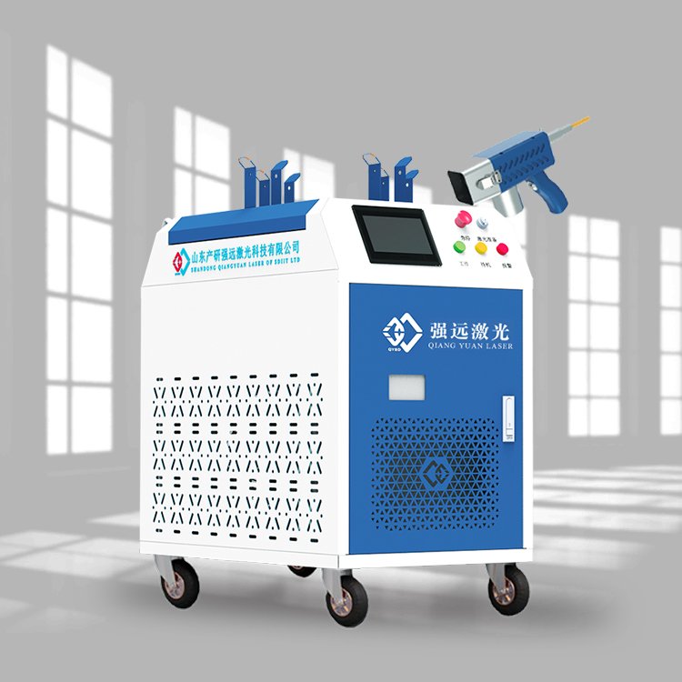 200w 300W 500W handheld Top-hat pulsed fiber laser cleaning machine for wood stone brick mold contaminant removal