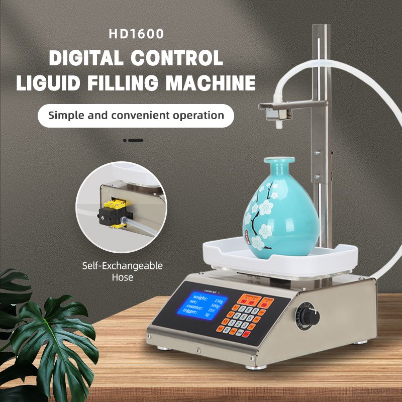 Single Head Filler Digital Control Pump Beverage Filling Machinery Juice Liquid Bottle Filling Machine