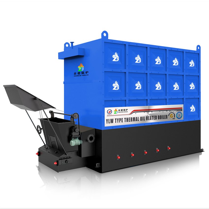 2-ton horizontal YLW steam boiler, oil fired automatic heating boiler