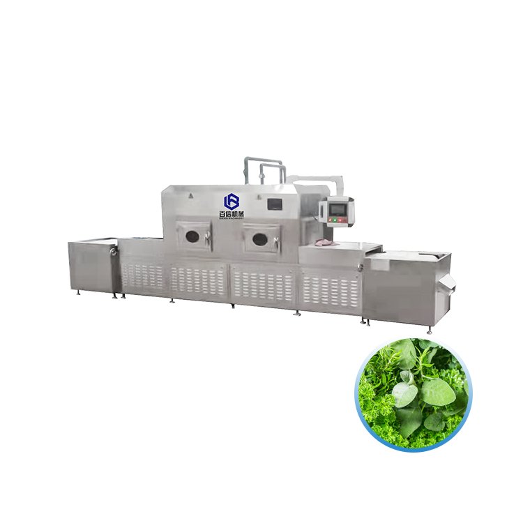Automatic Industrial Tunnel Continuous Conveyor Dryer Herb Leaf Drying Sterilization Equipment Microwave Oven
