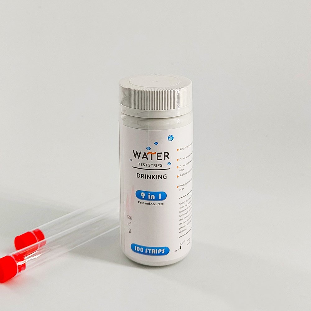 Caped Drinking 9 In 1 Water Test Strips Water Measuring Instrument Hospital Lab Home Check