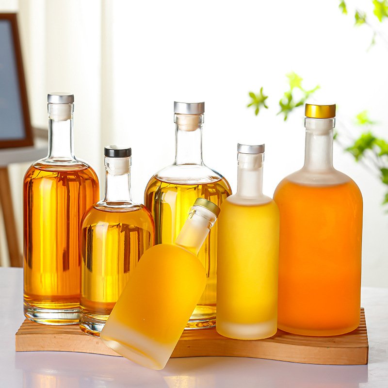 Empty Wine glass bottle ice wine bottle vodka glass bottle 100ml 200ml 375ml 500ml 750ml 1000ml