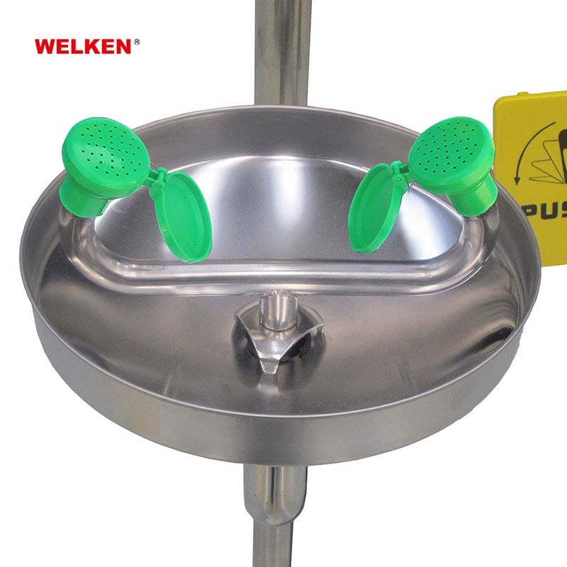 High Quality 304 stainless steel Combination Emergency Eyewash And Shower Equipment with foot-control pedal