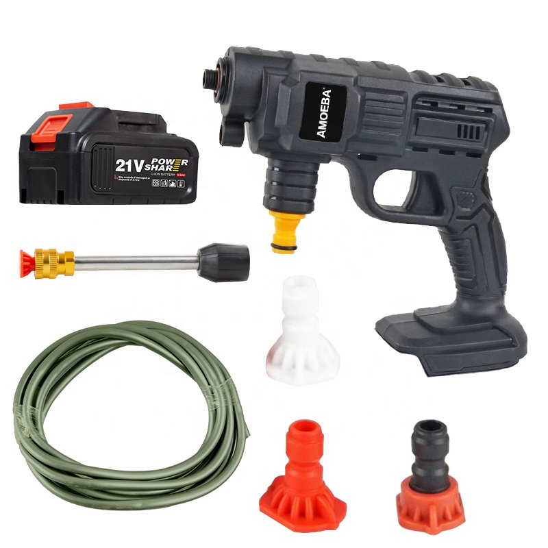 Li-Lon 2000Mah Electric High Pressure Car Wash Gun Cleaner Car Wash Machine Pressure Multi-Function Machine