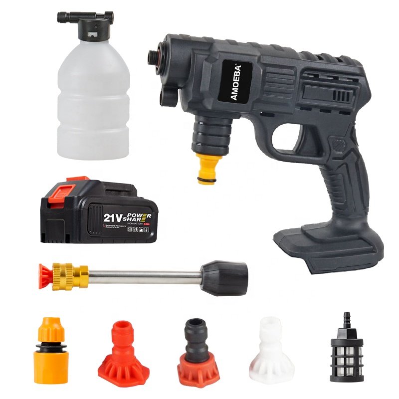 Li-Lon 2000Mah Electric High Pressure Car Wash Gun Cleaner Car Wash Machine Pressure Multi-Function Machine